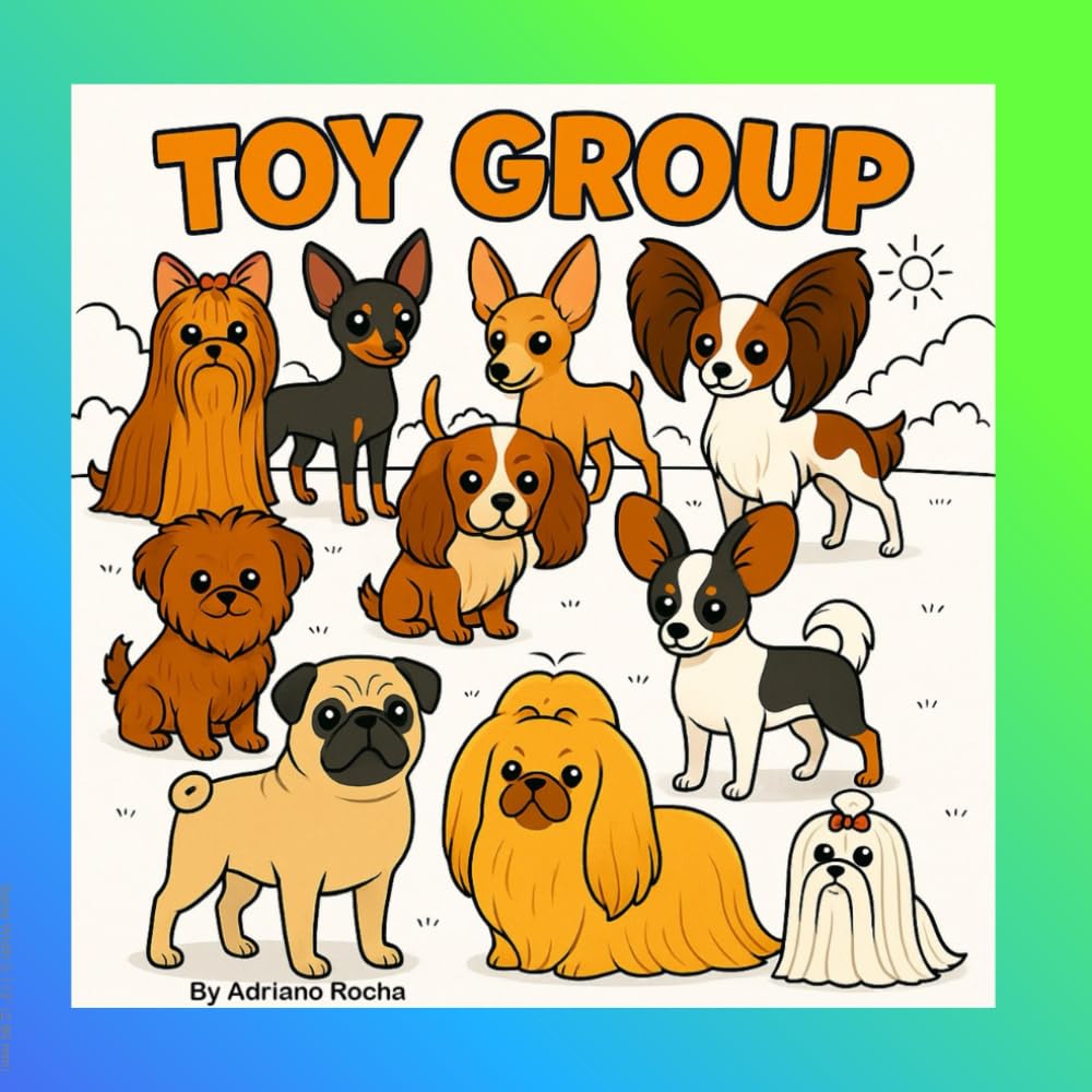 Toy Group Coloring book: Discover the cutest dog breeds in the world with this fun and relaxing Toy Group Coloring Book, featuring all 23 Toy Breeds ... dog lovers, and beginners, this book off