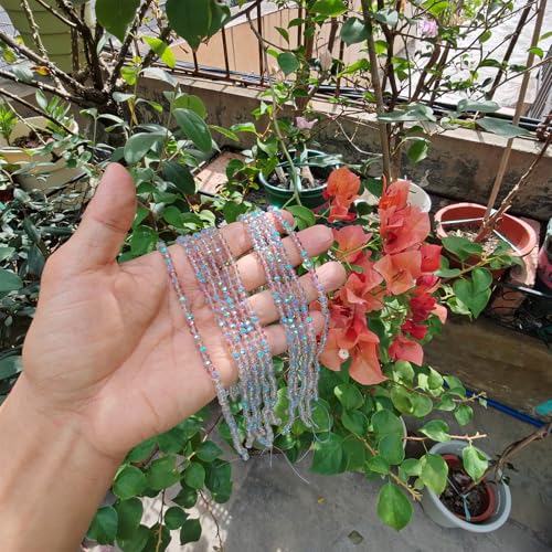 Image of 4mm Rondelle Glass Beads for Jewelry Making, Faceted Briolette Crytal Spacer Beads for Bracelet Necklace Earring, Red with Green 1200pcs