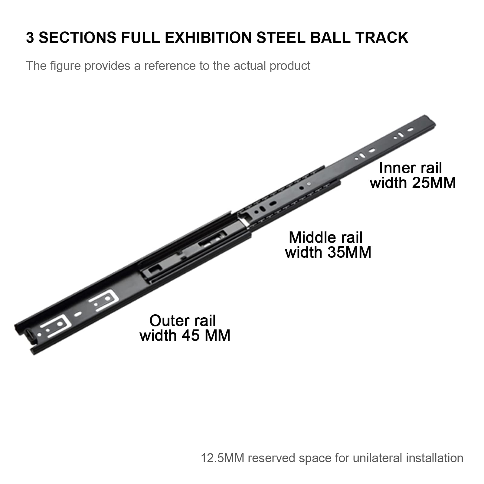 Amazon.com: EXENXA Drawer Runners 300 mm Ball Bearing Full