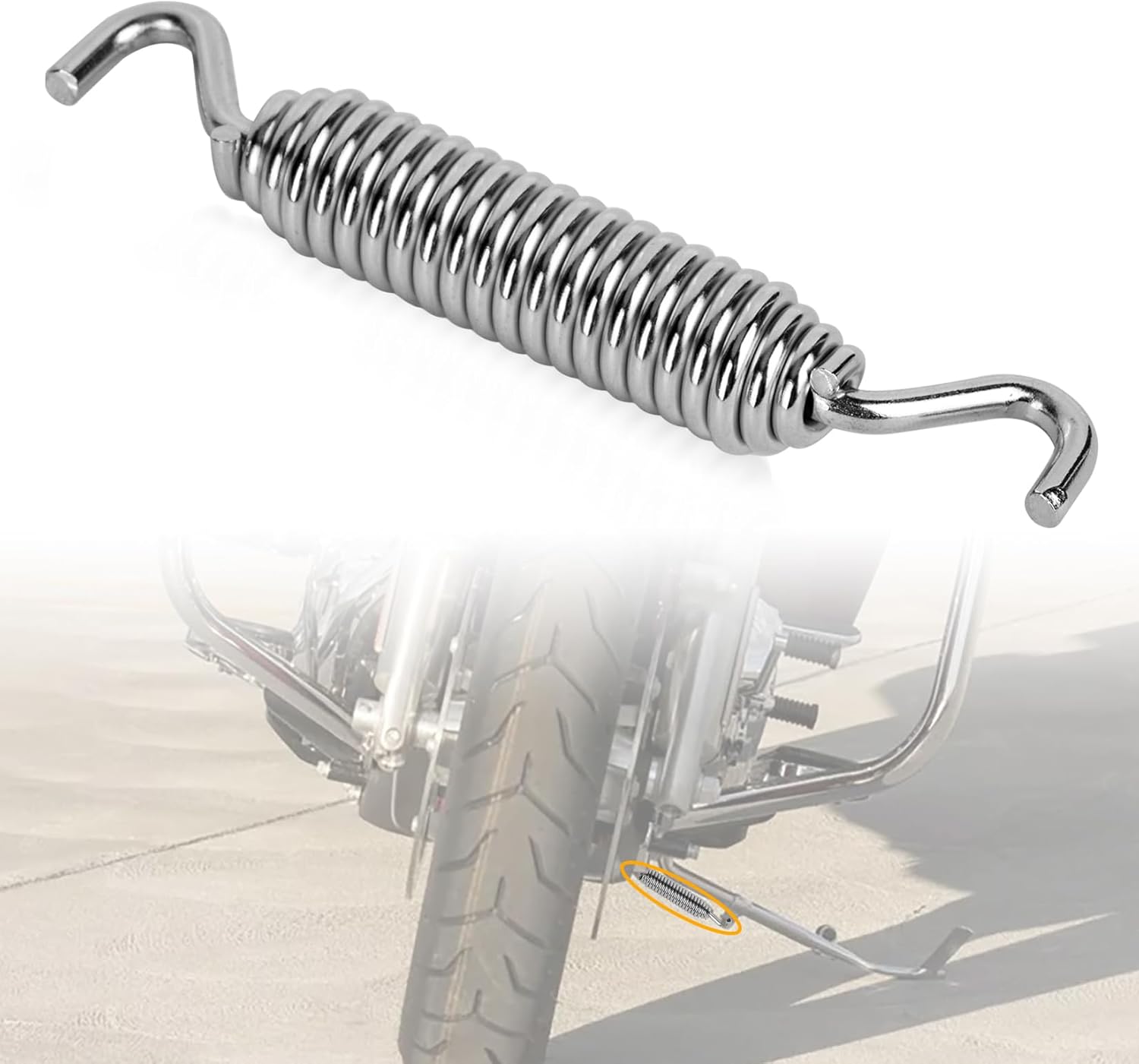 Kickstand Spring, PSLER Motorcycle Jiffy Stand Spring for