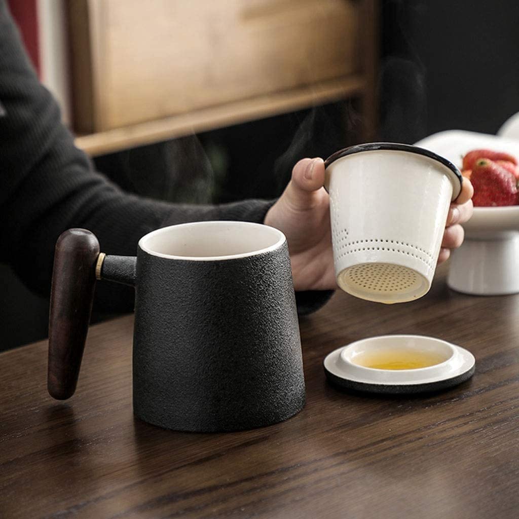 Tasses, cadeaux d'anniversaire, cadeaux de Noël, tasse à café domestique et commerciale, tasse à café de grande capacité, tasse à thé de bureau, filtre de séparation de thé portable créatif, tasse à m