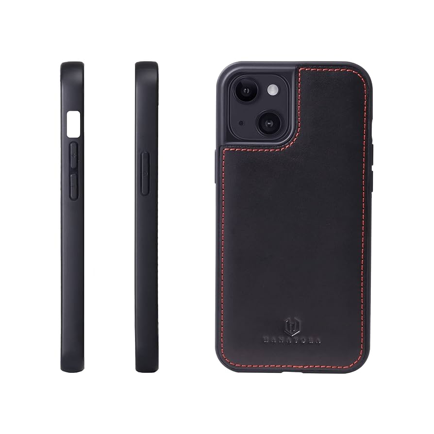 【色:ブラック_サイズ:iPhone14】HANATORA iPhone14 ケ Amazon.co.jp: HANATORA iPhone14 ケース 本革 耐衝撃