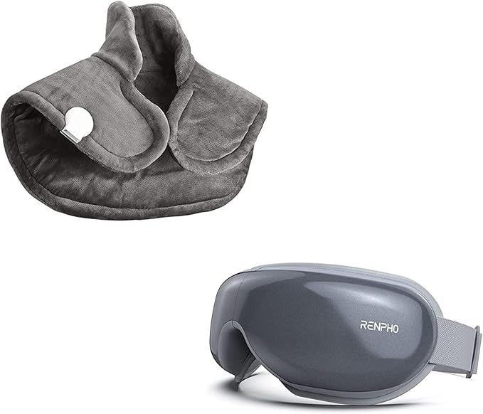 RENPHO Eye Massager & Electric Weighted Heating Pad