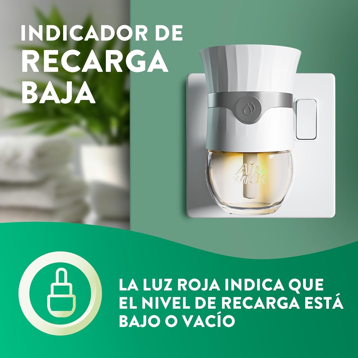 Air Wick Eléctrico Recambio de Ambientador Eléctrico Aroma Nenuco – Pack de 5 Duplos (10 Recambios x 19 ml), Esencia para Hogar, 190 ml Total