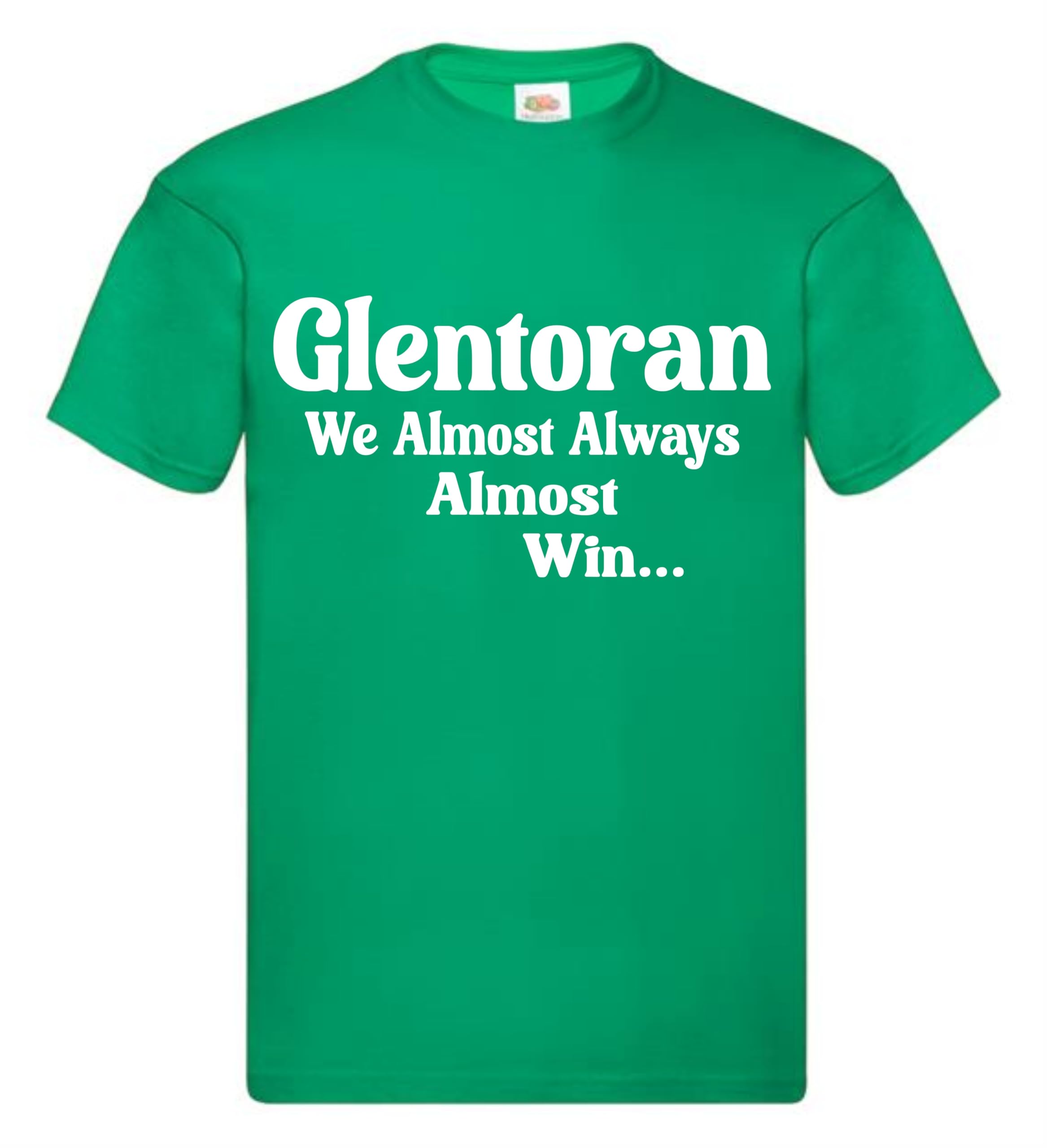 GLENTORAN Irish Ireland Football Tshirt Almost Always Win Team Husband Mens Present Gift Shirt Premium Soccer League Club Green