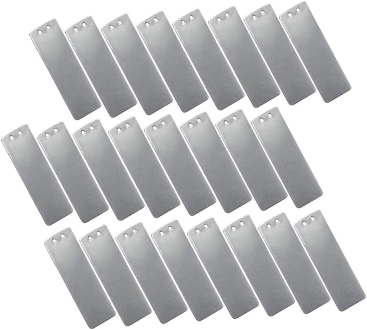 SEWACC 100pcs Metal Plant Markers with Aluminum Tags for Garden and Indoor Plants Weather-Resistant Name Labels for Flower Pots and Succulent Containers