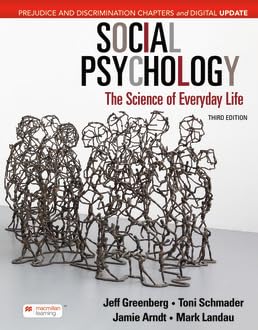 Paperback Social Psychology Digital Update: The Science of Everyday Life: Prejudice and Discrimination Chapters Book