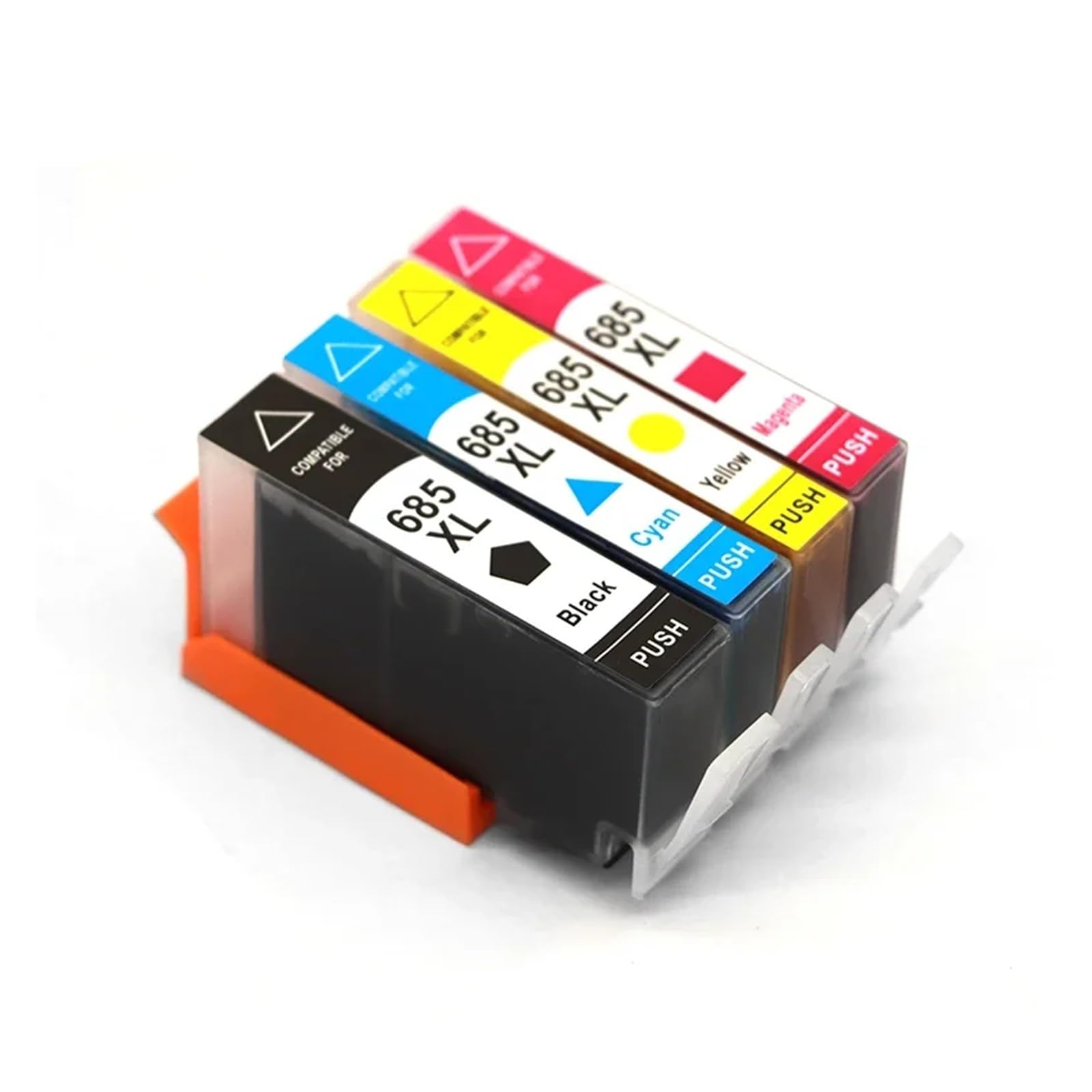 Cartucce d'inchiostro 685XL compatibili for HP DeskJet 3525 5525 4615 | 4625 4525 6520 6525 6625, Capacità XL, Fornitura inchiostro, Materiali di consumo stampante(2set)