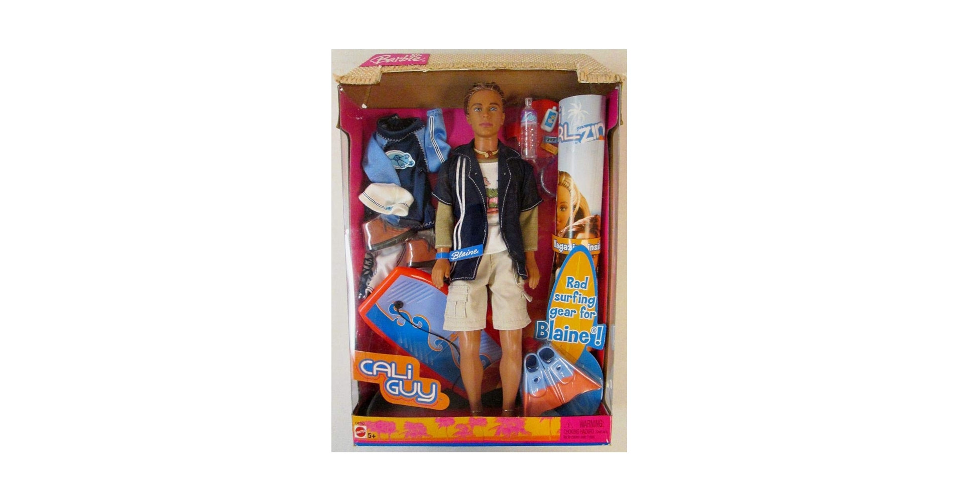 その他 Barbie - Barbie CALi Guy Blaine Doll with Surfing Cali Guy Blaine Doll with Surfing Accessories (New). Barbie