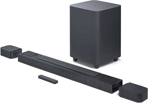 JBL Bar 800 Pro, 7.1 (5.1.2) Channel Truly Wireless Soundbar with True Dolby Atmos® 3D Surround Sound, 10” Down-Firing Wireless Subwoofer,...