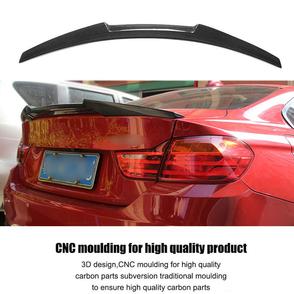 Spoiler posteriore in vera fibra di carbonio per BMW Serie 2 F22 F87 M2 220i 228i 230i M235i M240i Coupé 14-19, spoiler per baule tipo M4 Highkick