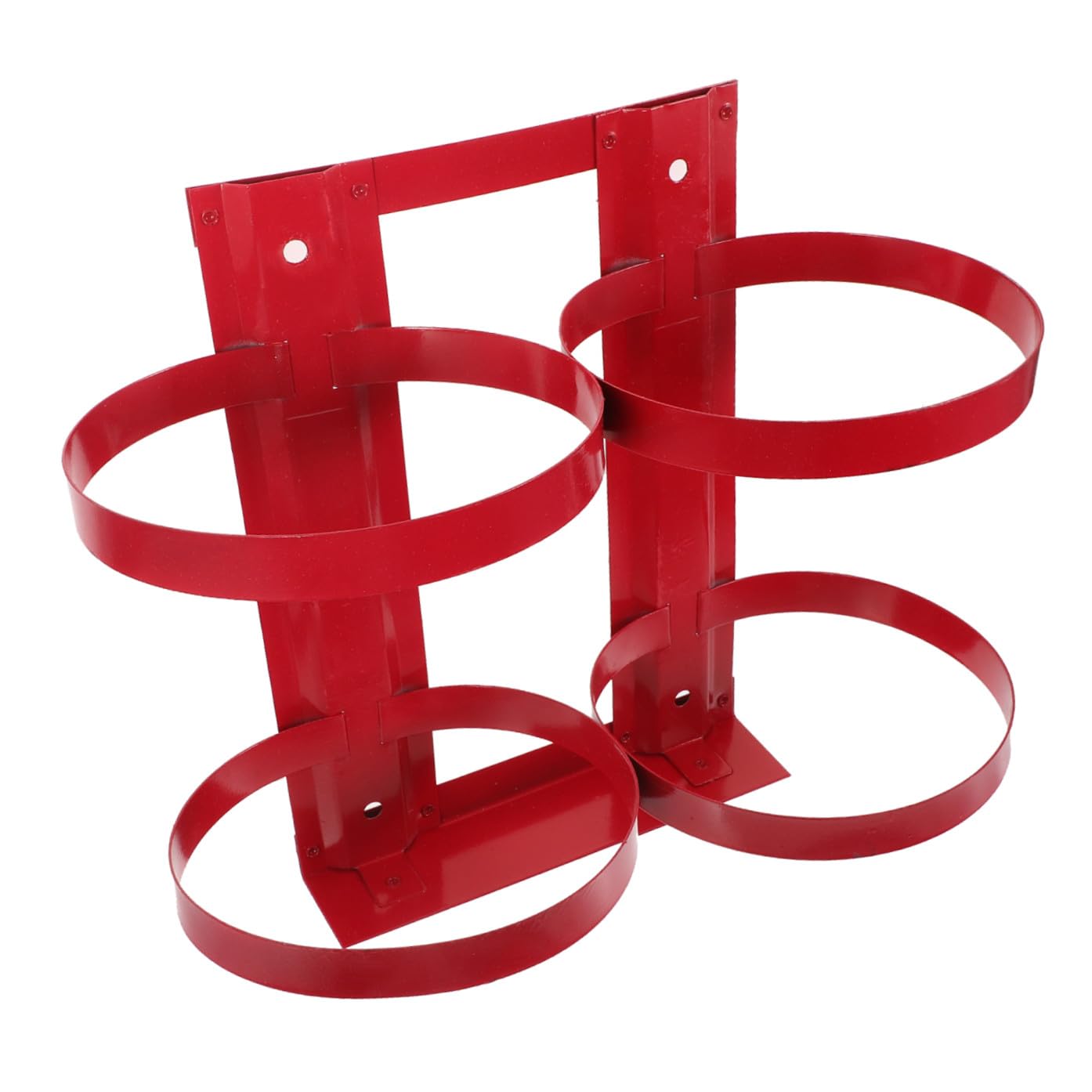 UKCOCO Supporto Estintore da Parete in Ferro Rosso per 5kg, Staffa Doppia Pratica Struttura Ragionevole per Casa e Ufficio