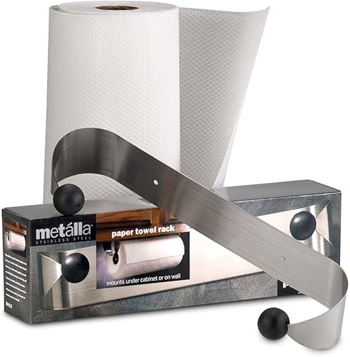 Miniatura 2 de Prodyne - Toallero de papel para debajo del gabinete color plateado y negro