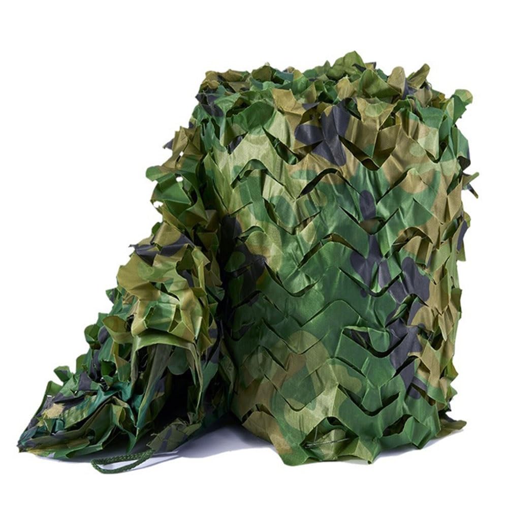 One Color 1.5M 2M 300Cm 4M 5M 6M 7M 8M 10M Camouflage Net For Outdoor, Army Camo Net,Decoration Jungle Themed, Reinforced Mesh (Size : 5X6.5 M)