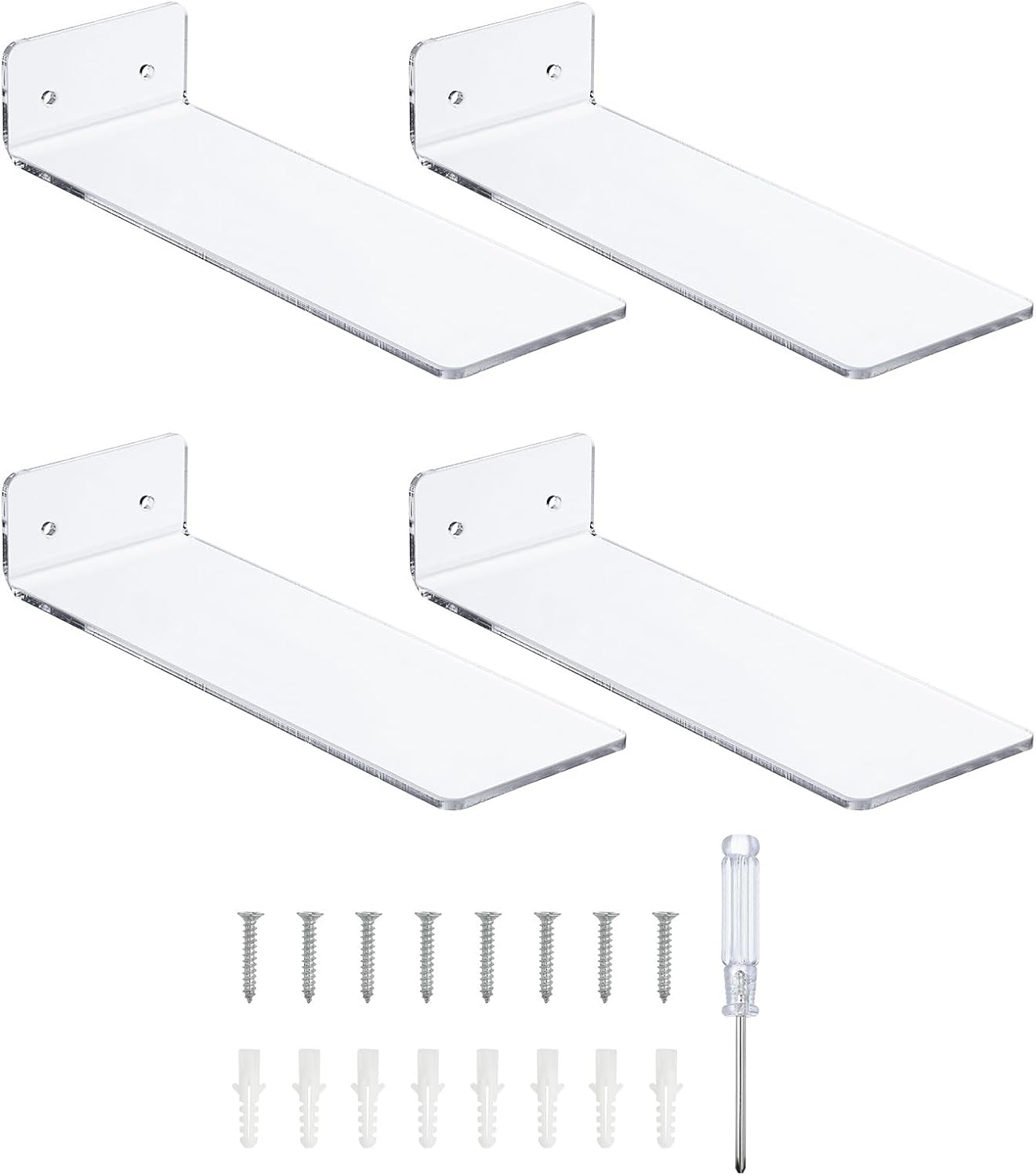 MECCANIXITY Floating Shoe Display Shelves 20.3x7.6x4cm Wall