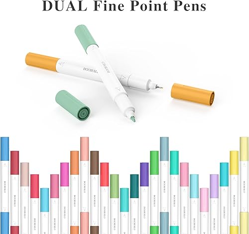 Miniatura 3 de DOOHALO Bolígrafos de punta fina para Cricut JoyJoy Xtra de doble punta con puntas de 0.4 y 1.0  48 paquetes por juego para escribir accesorios de