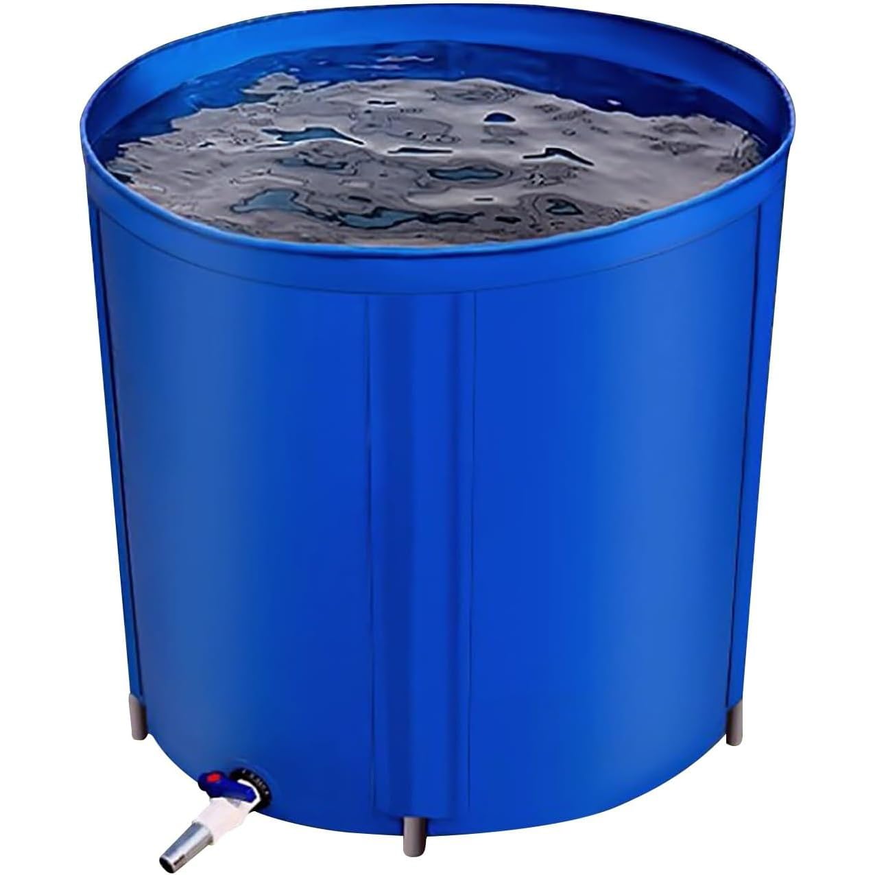 Sistema di raccolta dell'acqua piovana portatile pieghevole per grondaie da giardino con valvola di scarico, ideale per giardinaggio sostenibile e stagni per pesci