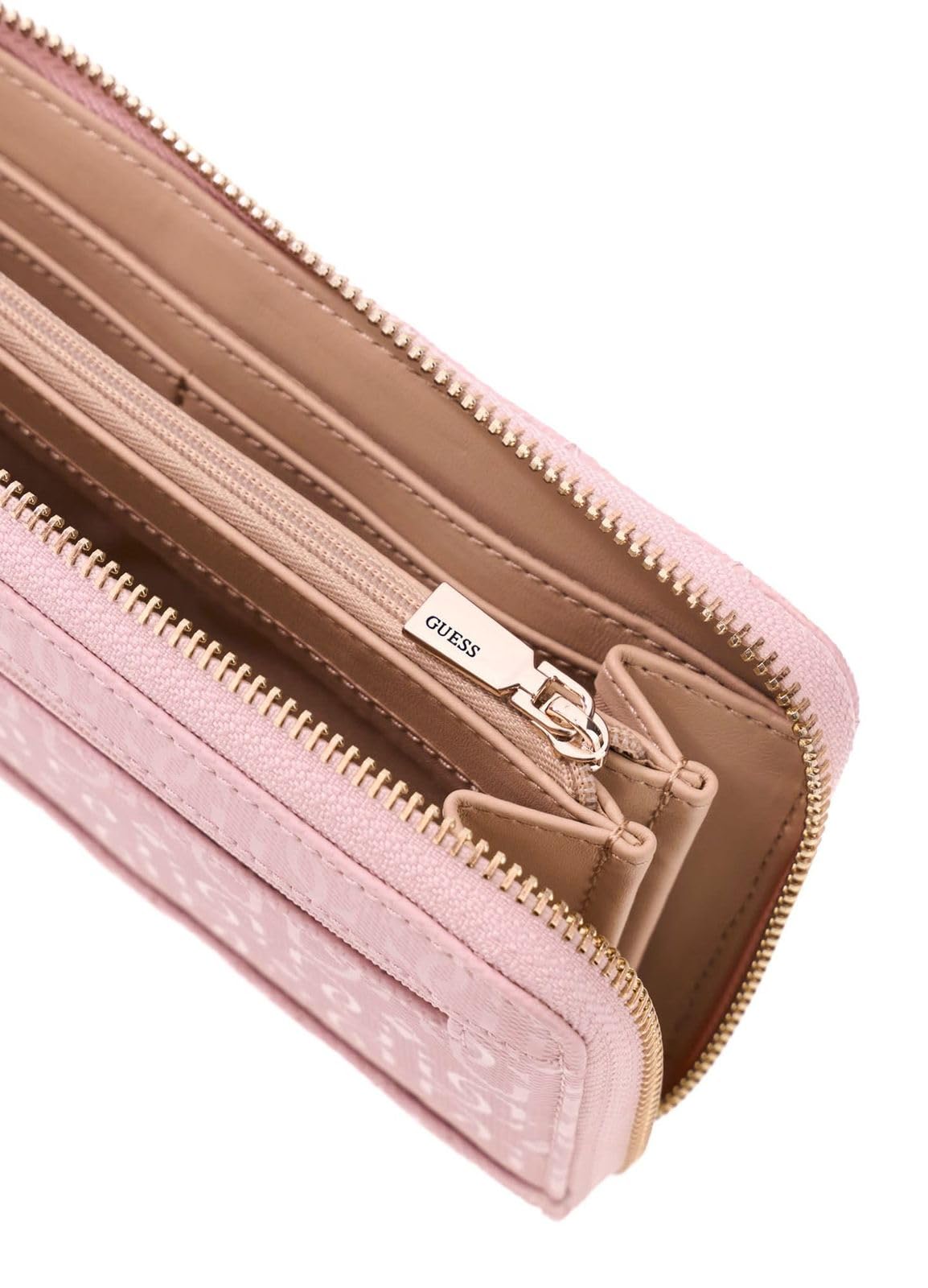 GUESS Monedero Tamara SLG Zip Around Wallet Light Pink Rosa
