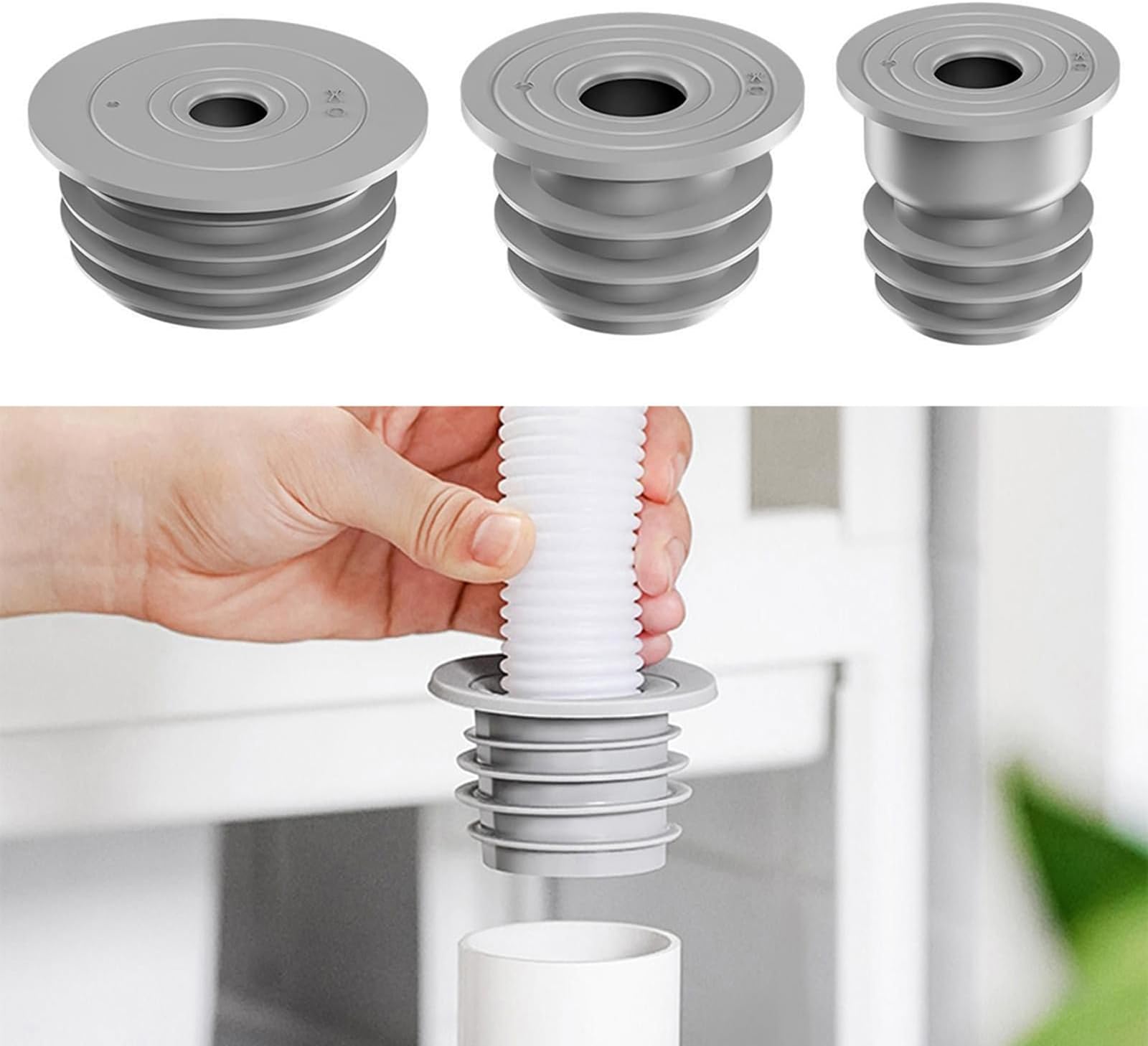 COLDDD Washing Machine Drain Hose Seal, AntiOdor Floor