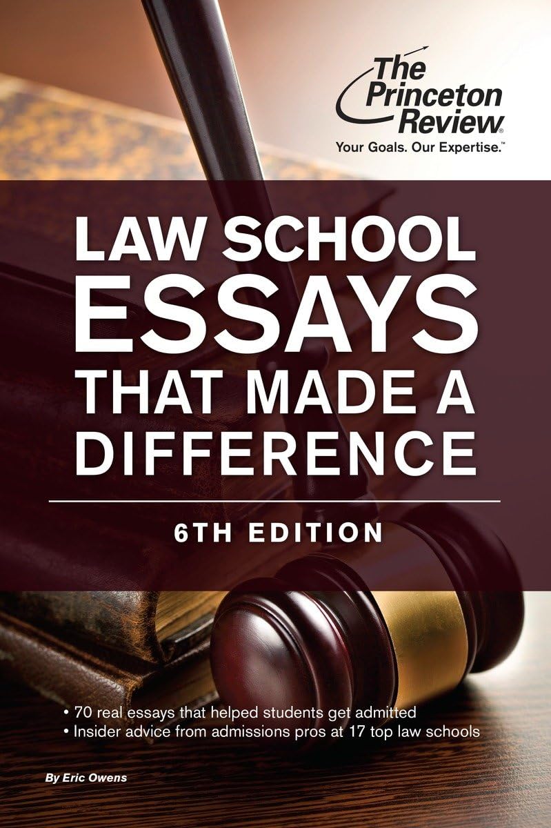 Buy Law School Essays That Made a Difference (Graduate School Admissions Guides) — BookShops.in