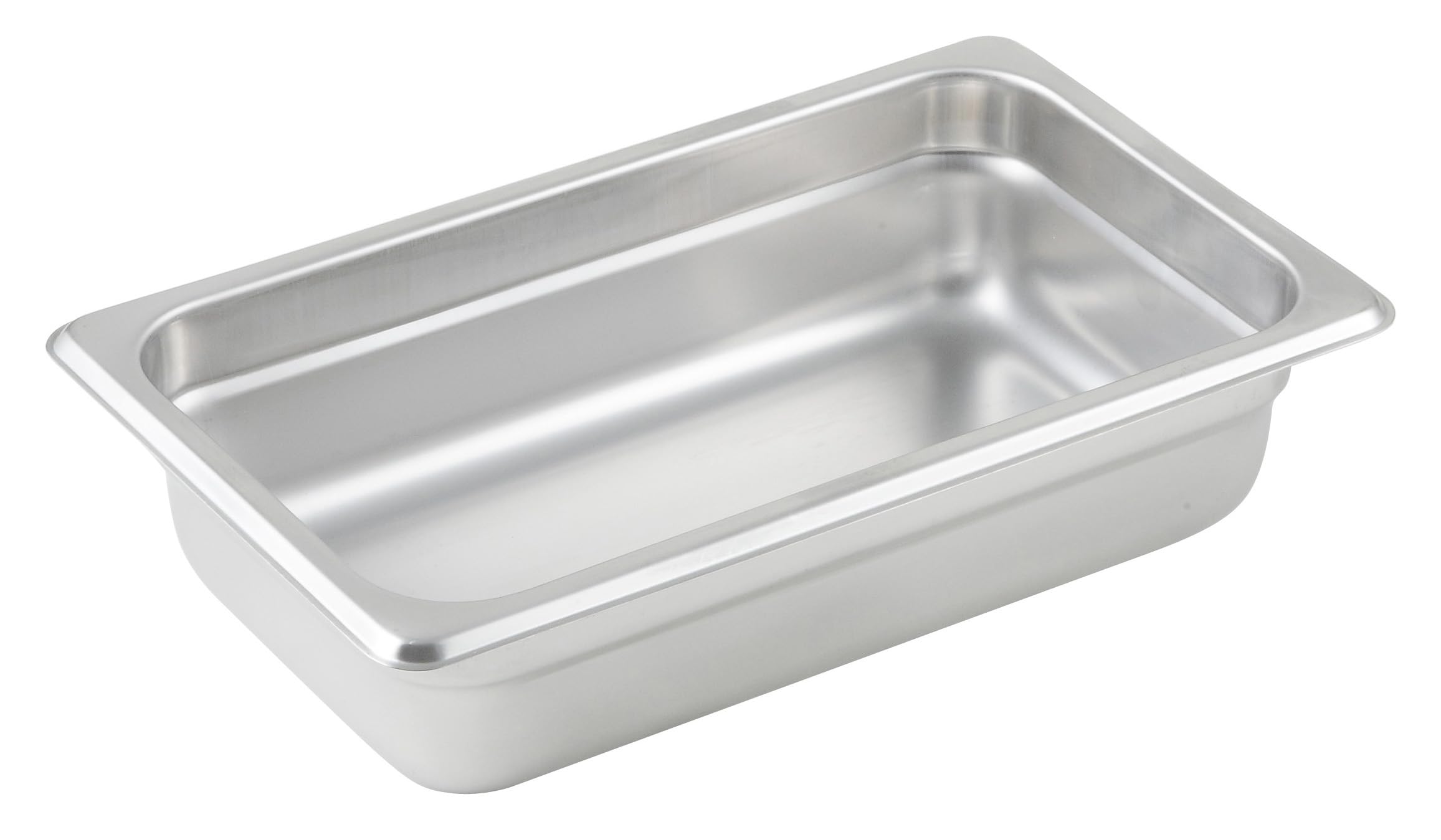 Winco SPJL-402 Sartén de vapor antiatascos, 1/4 por 2 1/2 pulgadas, peso estándar
