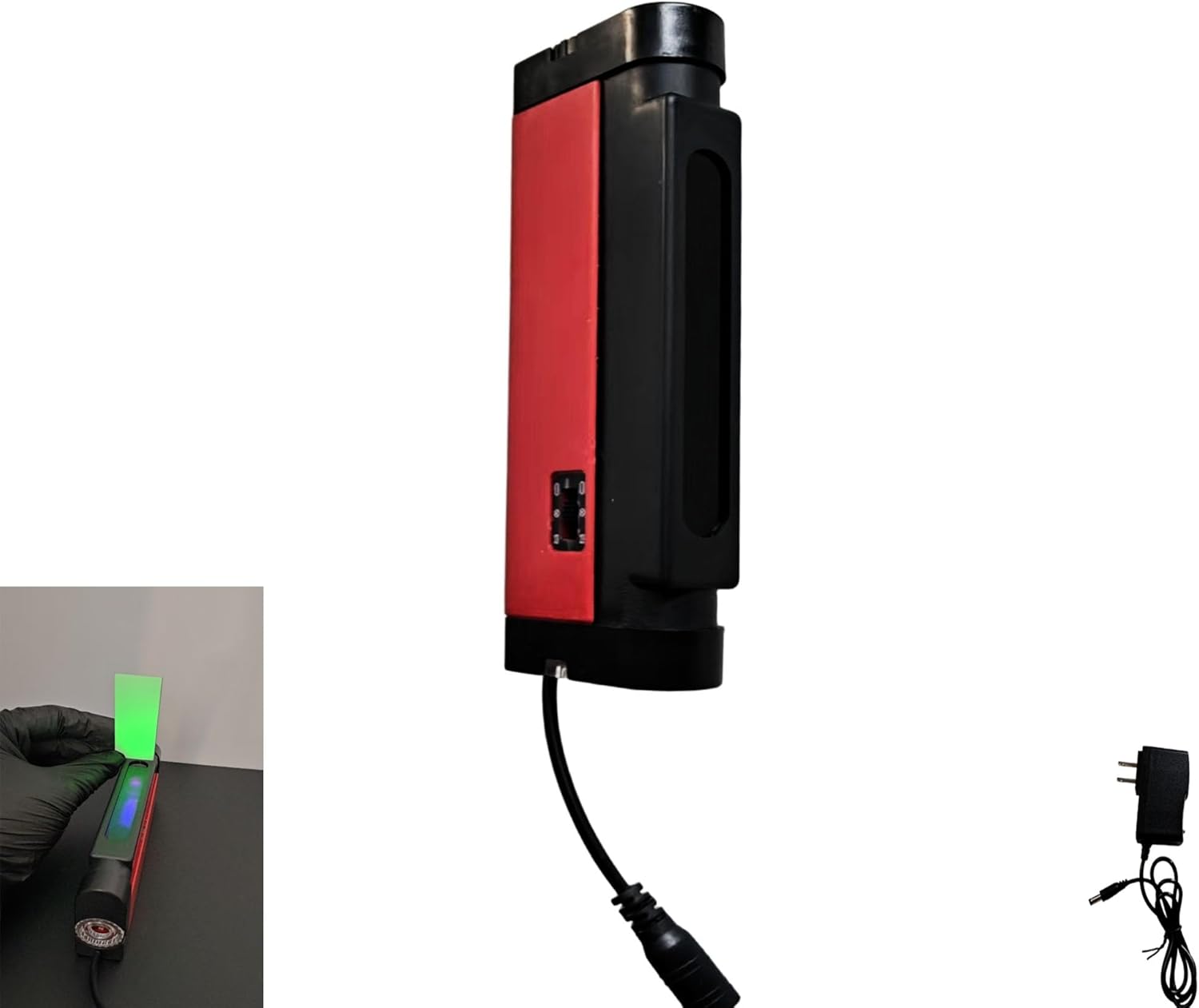 UV Light, 254nm & 365nm, Shortwave Long Wave UV Flashlight for Minerals Rocks, TLC Analysis, Banknote Stamp Verification, Portable Dual Wavelength Lamp, AC or Battery Powered