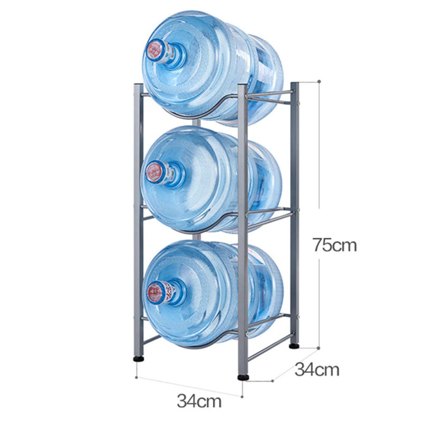 Supporto per secchi, Supporto per brocche per refrigeratori d'Acqua, Organizer per Dispenser di secchi per impieghi gravosi, ripiano salvaspazio, Sistema per Ufficio Domestico