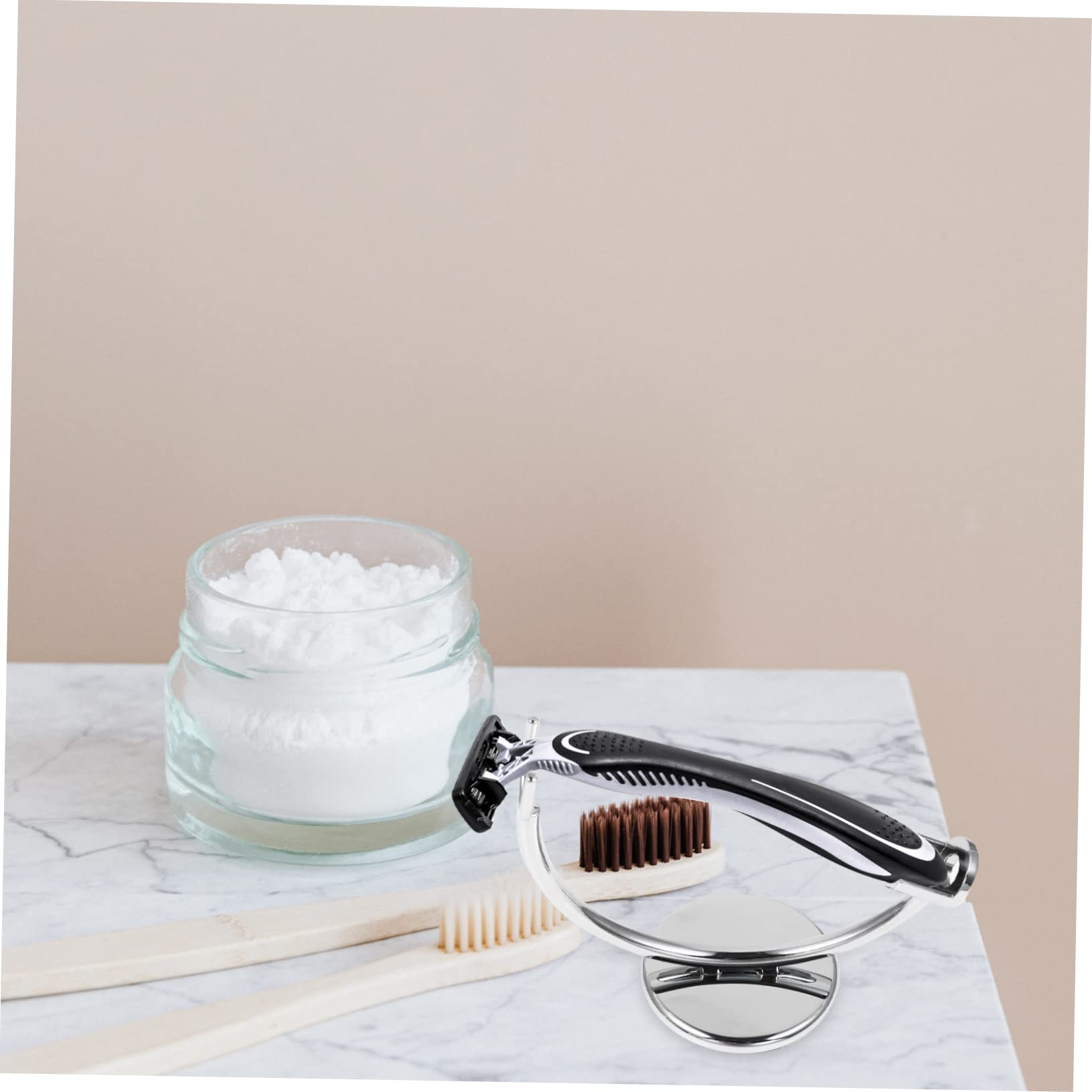 minkissy 2 Pcs Men's Razor Stand Wall Mount Razor Holder Beard Care Practical Bathroom Organizer