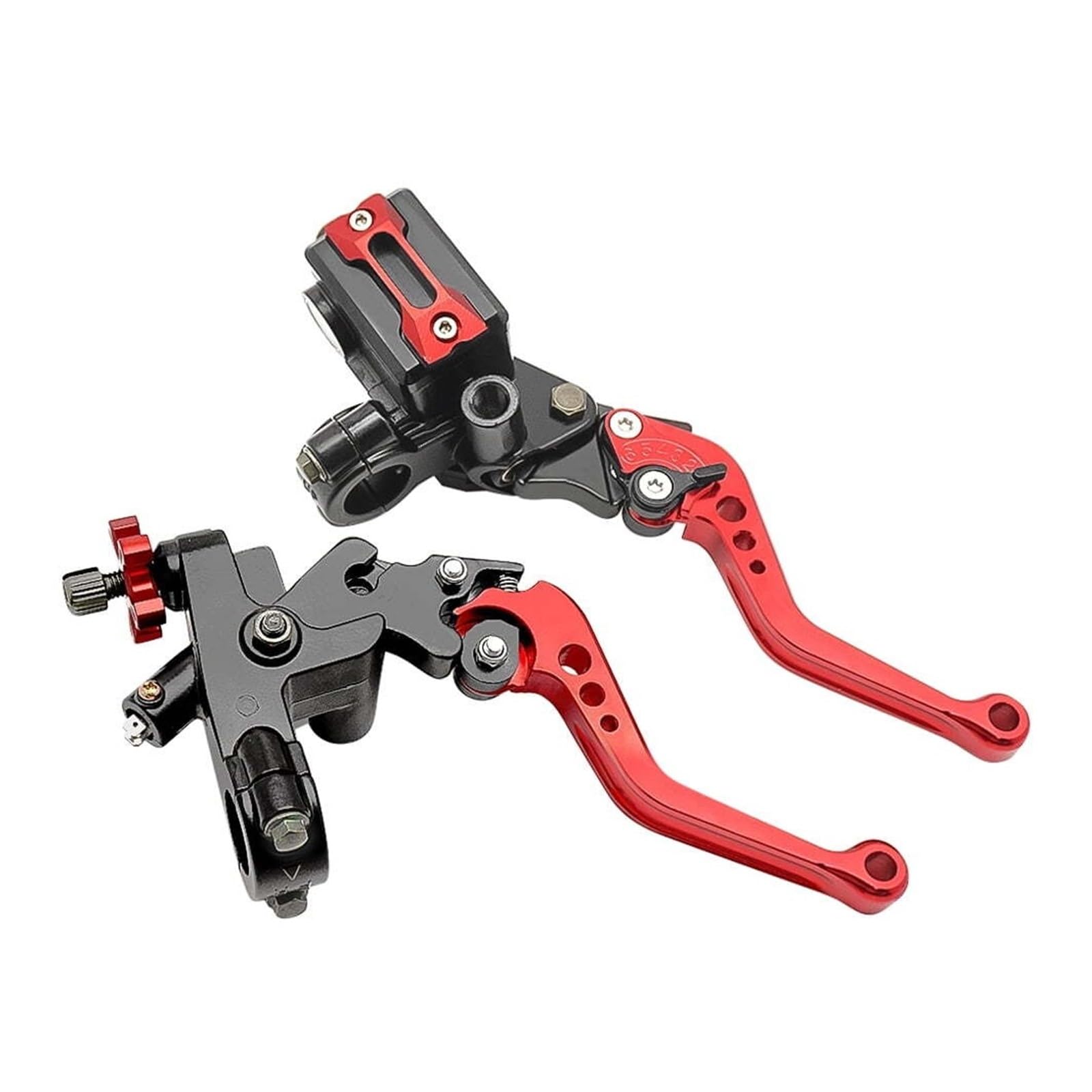 Generico Set di serbatoio leva frizione cilindro freno anteriore universale da 7/8'' CNC per moto
