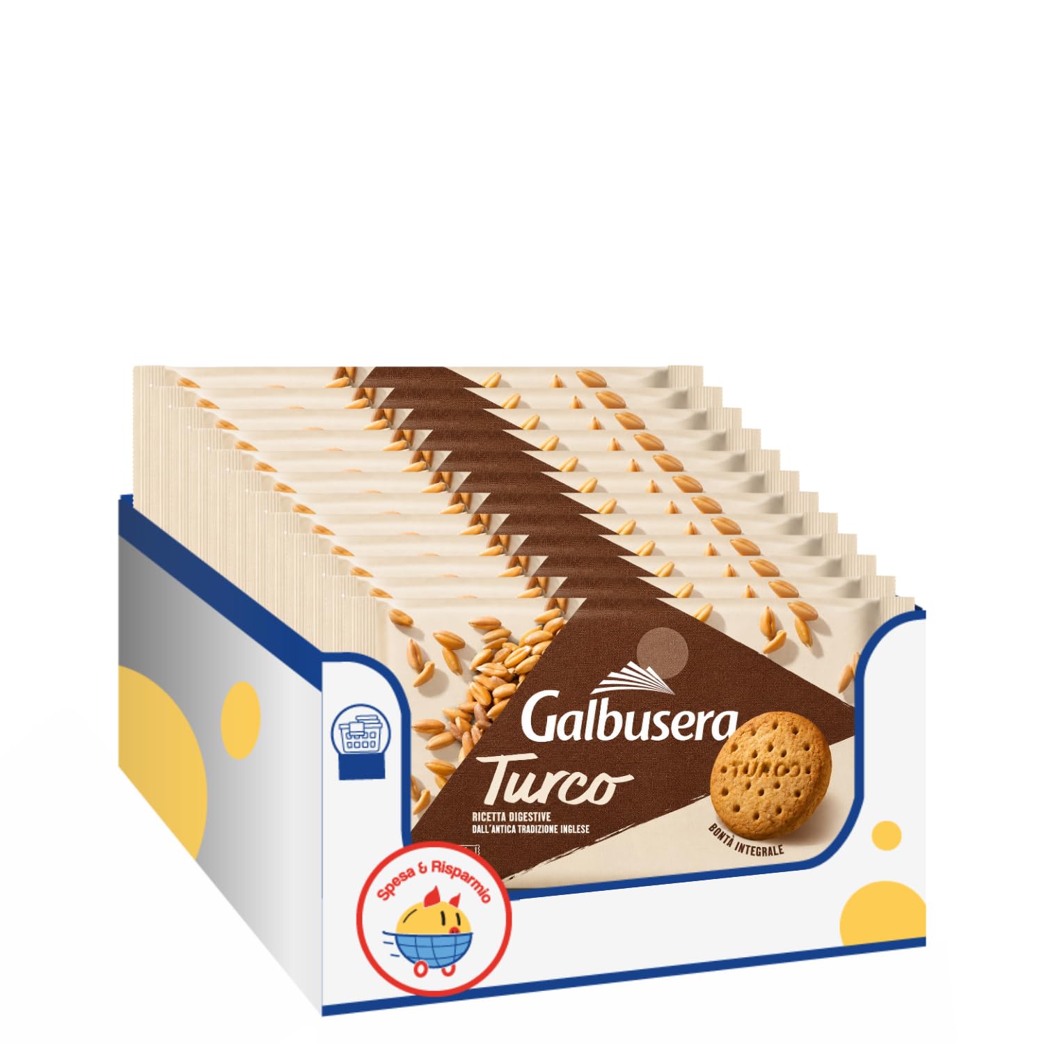 Biscotti Digestive Integrali 400g Ricchi di Fibre Snack Croccante Stile Inglese Variazioni 4/8/12 Confezioni (12 PEZZI)