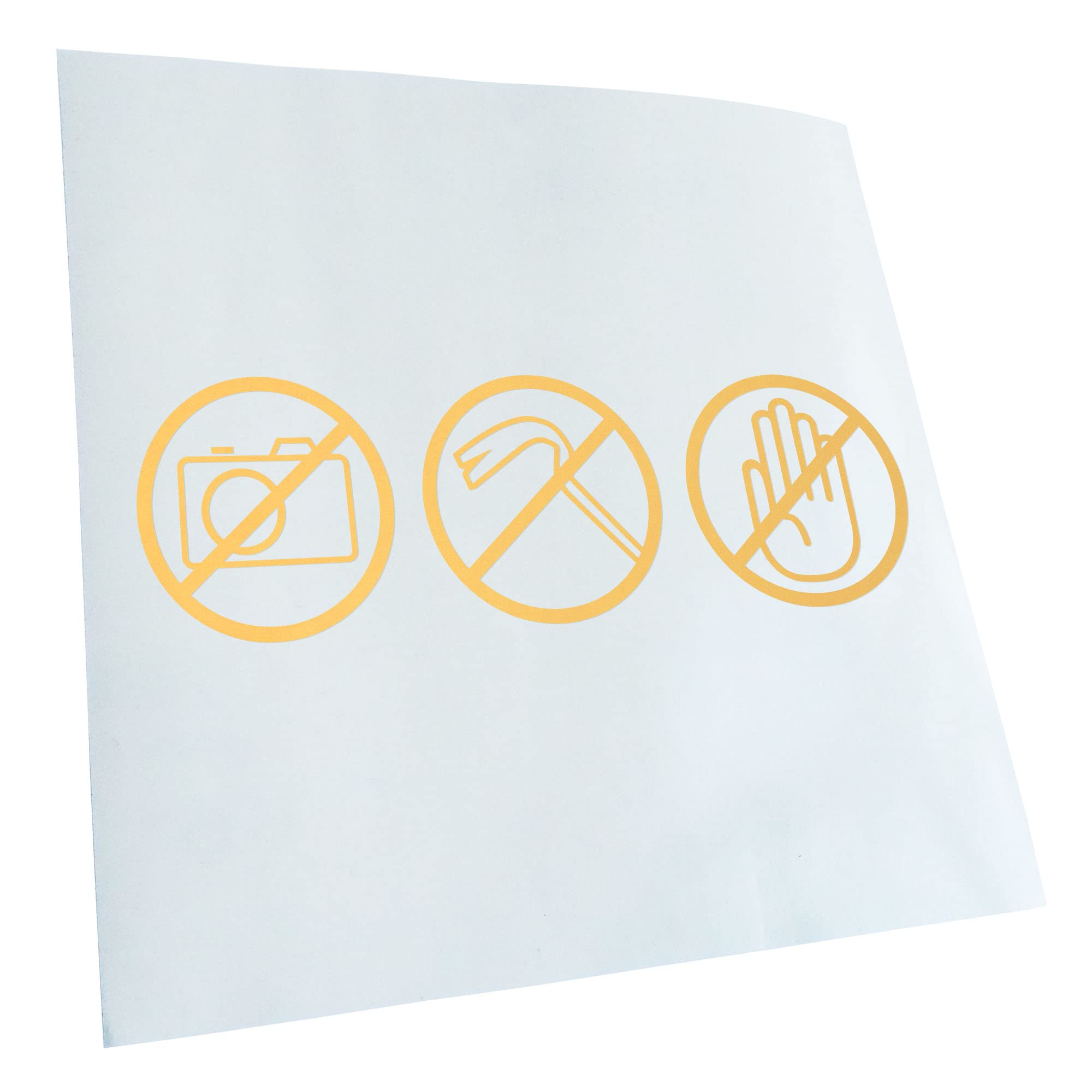 Kiwistar - Car Sticker - Cream - 50 x 15 cm No Foto, Dont Touch,... - Rear Window Car Sticker Weatherproof for Car Truck Moped Truck - Sticker Exterior Self-Adhesive Tuning Accessories for Window