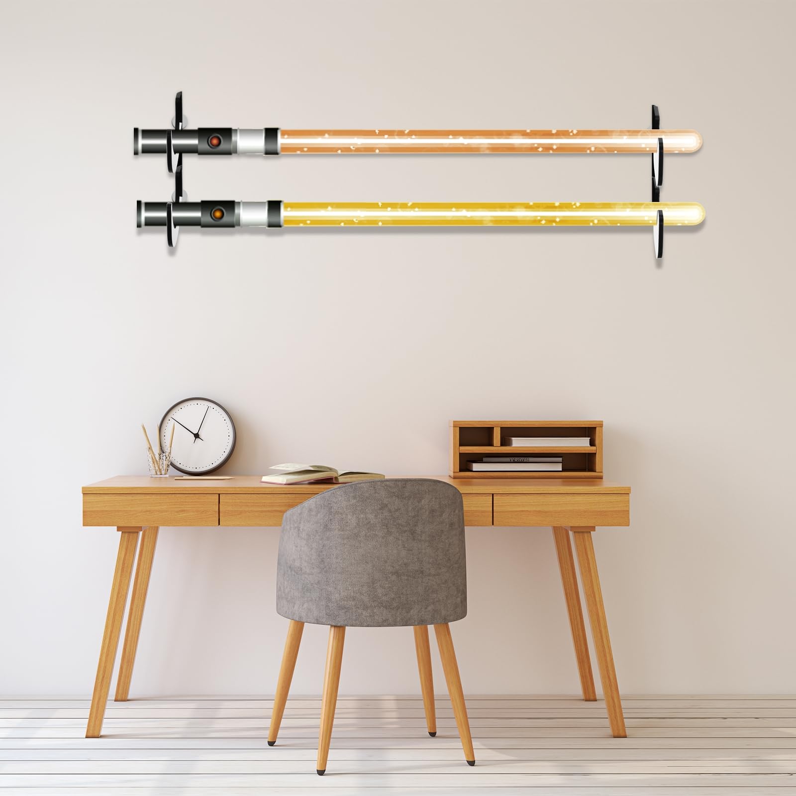 Sabre Sword Wall Racks Snapklik.com : PATIKIL 1 Pair Light Saber Wall Mount Holder Acrylic ...
