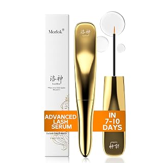 Eyelash Growth Serum, Eye Lash and Eyebrow Enhancing Serum for Women & Men - with Advanced Formula to Boost Longer Fuller and Thicker Lashes and Eyebrows, Gentle & Vegan for Sensitive Eyes (3 mL) - Amazon product rated Grade A