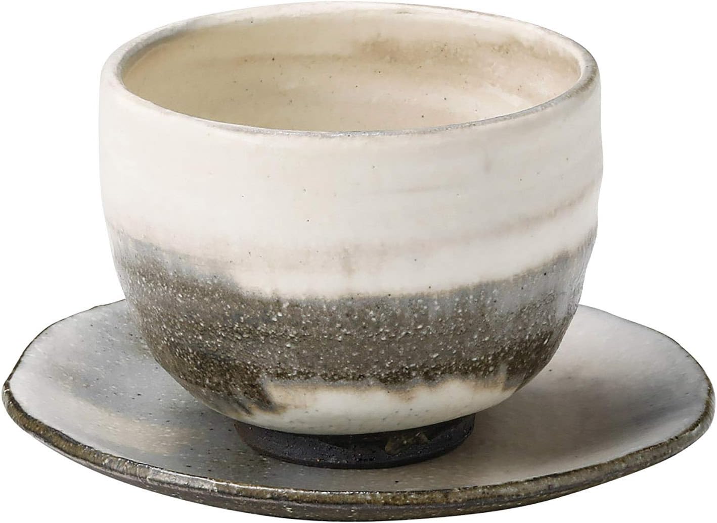 丸伊製陶 Shigaraki Ware Hechimon Cup & Saucer Blizzard