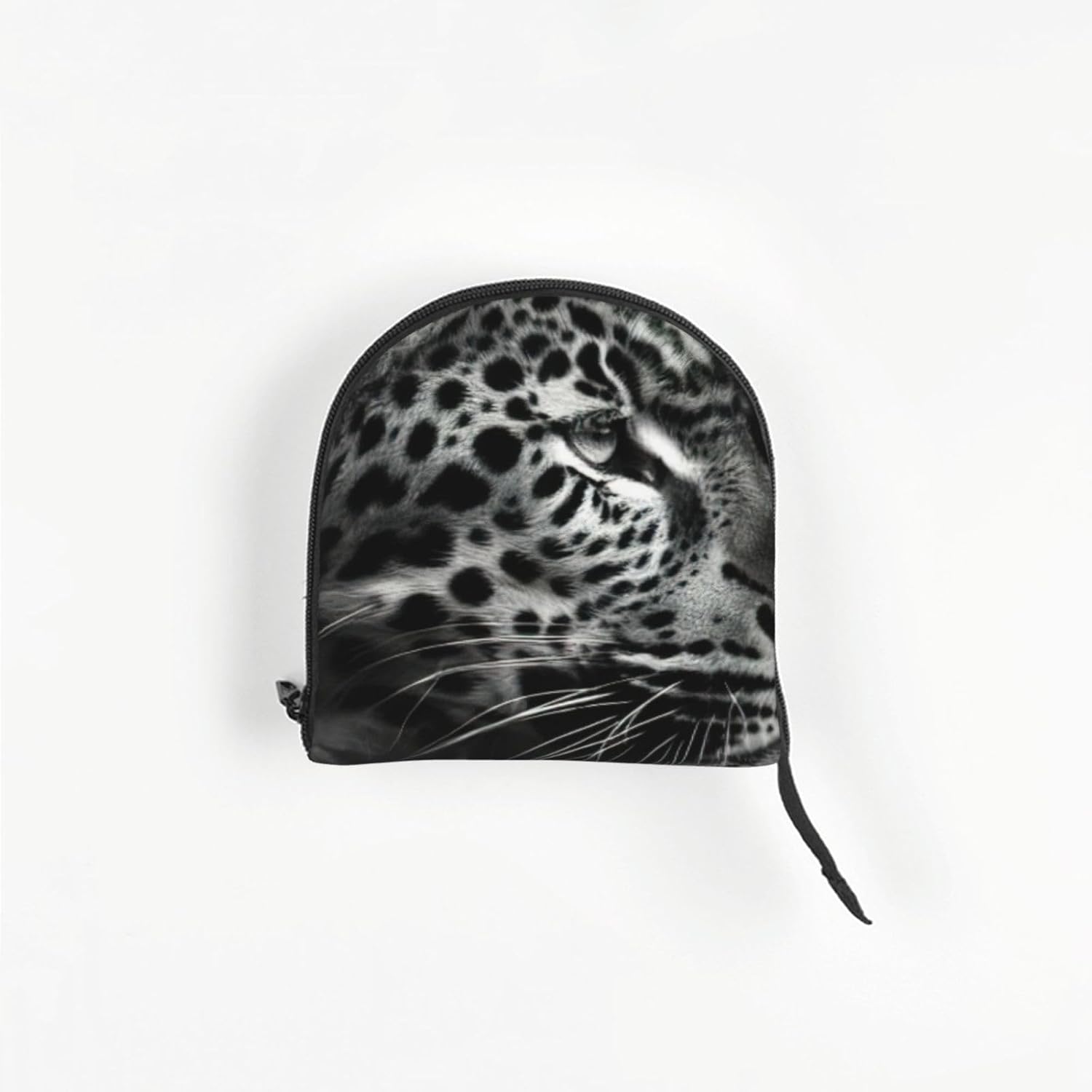 Leopard Print Portable Foldable Shoulder Bag for Travel,with Collar Hook and Handle Pad,Cute Stylish Design