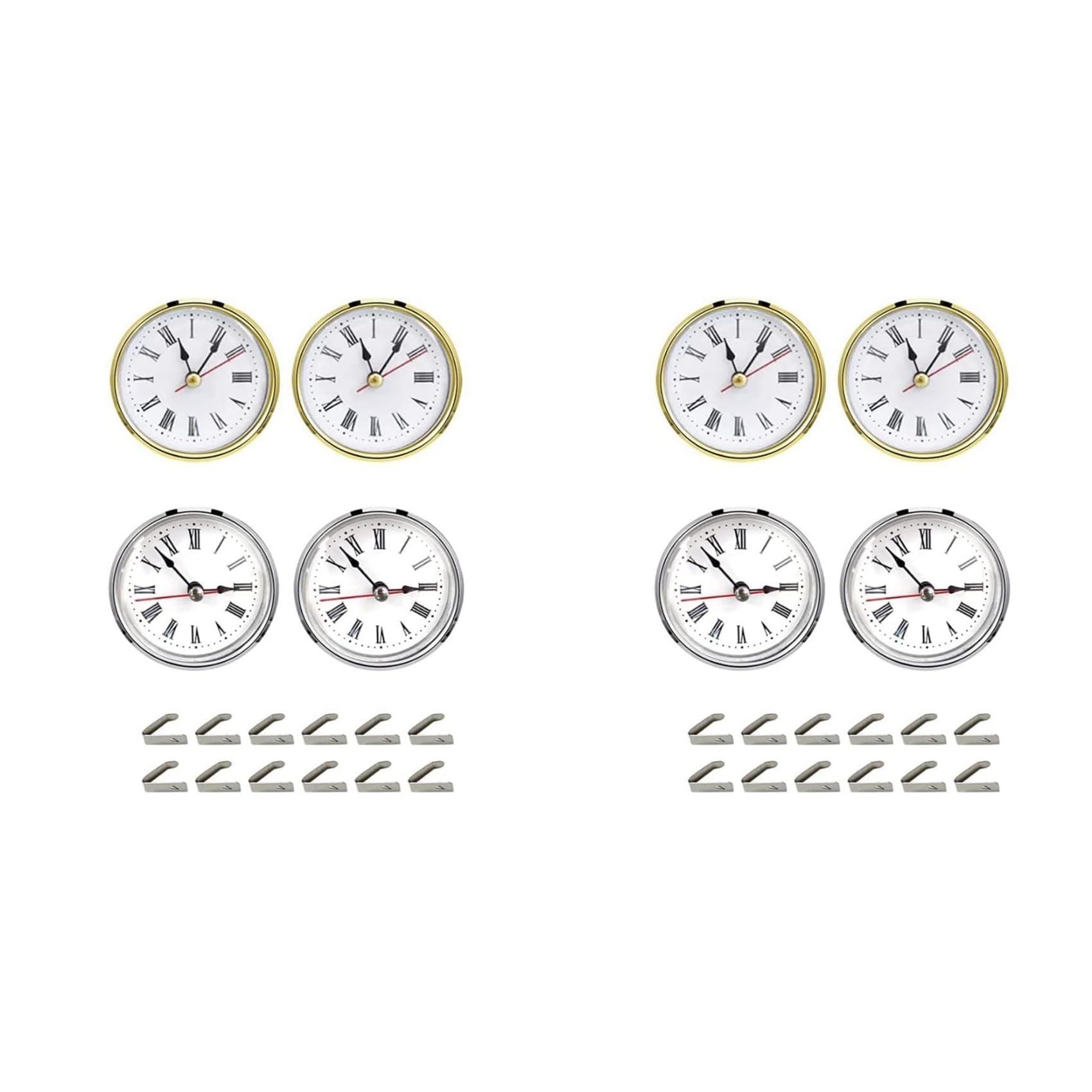 Jnchdghwa As Shown 8Pcs Clock Parts For Clock Resin Mold,Clock Pieces For Clock Epoxy Casting Resin Mold