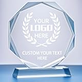 Personalized Crystal Trophy Award - Plaques Personalized Engraved - Coworker Gift, Employee Appreciation Gift, Anniversary Farewell Retirement Gift - Custom Employee Recognition Awards and Trophies