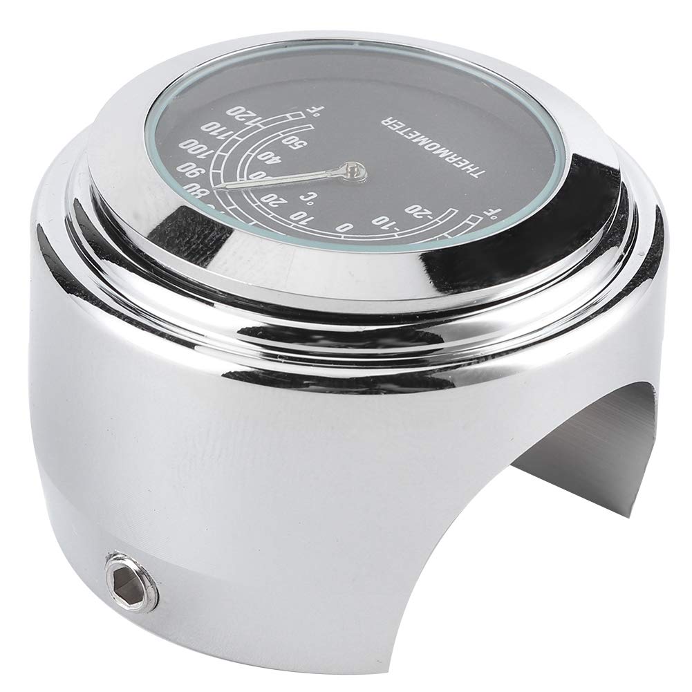 Jauge Thermomètre Guidon Moto TOTMOX - Alliage Lumineux Étanche - Visible Nuit - Pour Yamaha, Kawasaki, Suzuki...