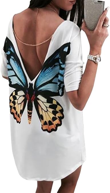 robe papillon femme