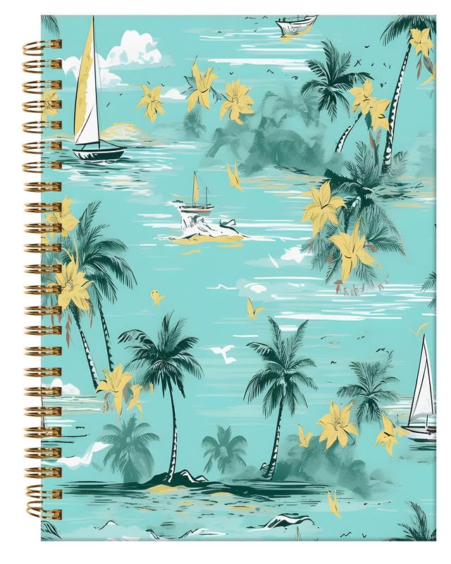 Spiral Journal Notebook,A5 Hardcover Lined Journals for Women Girl 6 x 8.3 in,120 Pages Thick Paper,Cute College Ruled Writing Notebook for Gifts