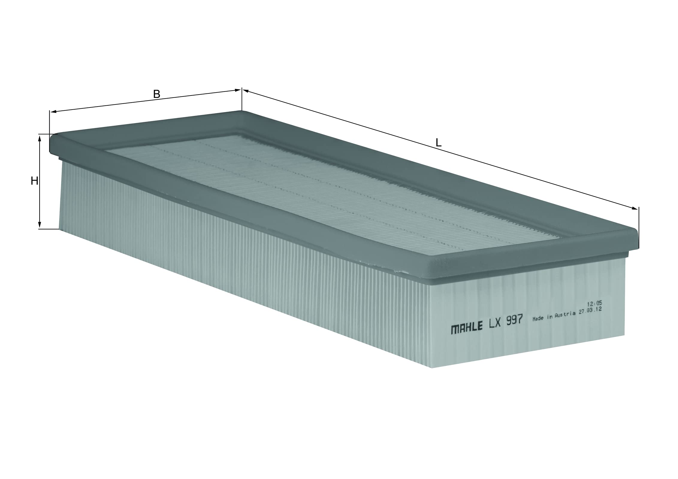 MAHLE LX 997 Filtro Aria conveniente