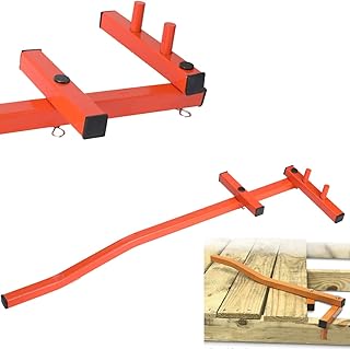 25 inch Heavy-Duty Deck Board Straightening Tool Deck Board Bender Straightener Adjustable Deck Tool for Straightening Bending Boards, Orange