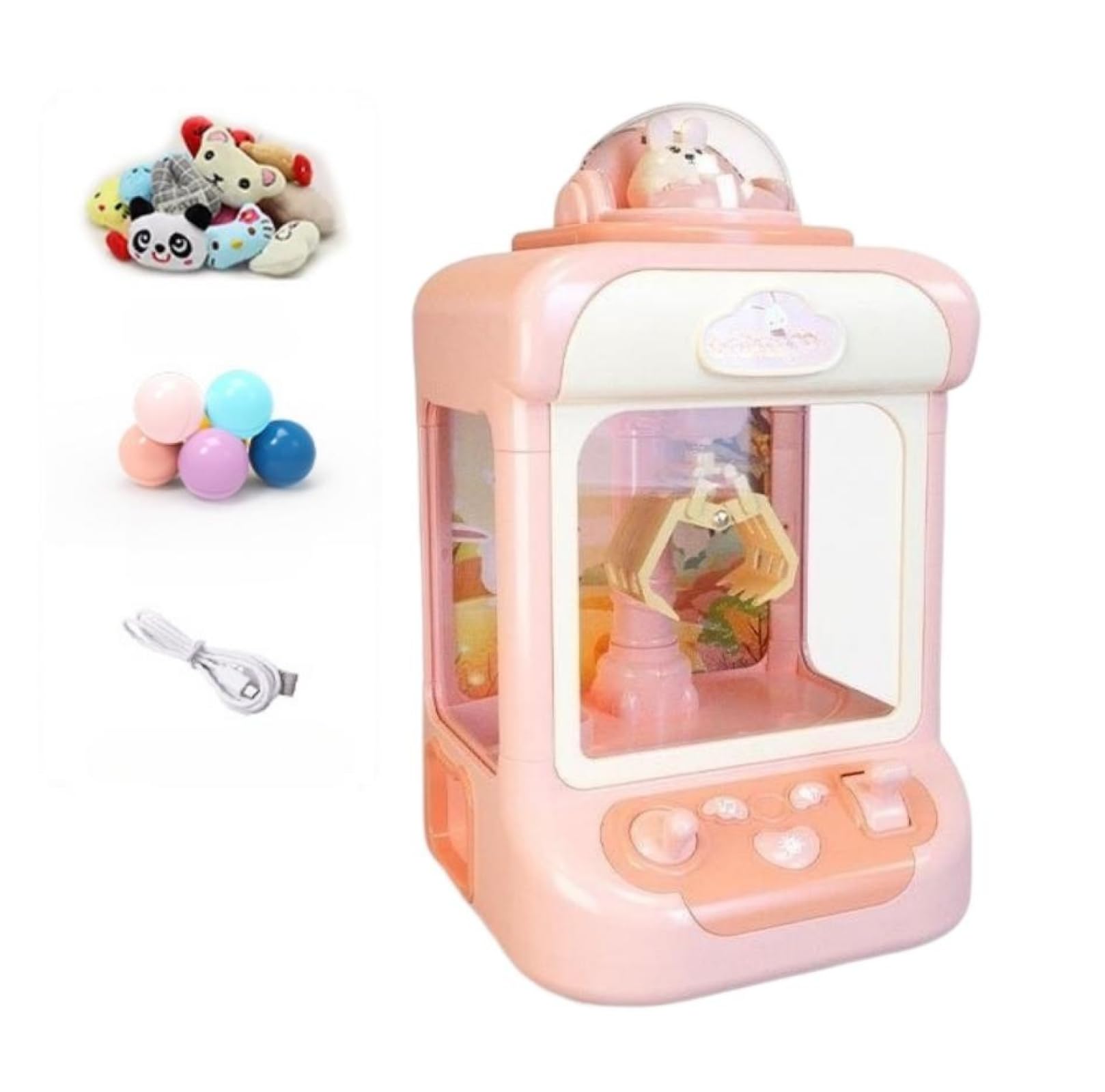 Amazon.co.jp: クレーンゲーム 本体 ミニぬいぐるみ10個と小さな