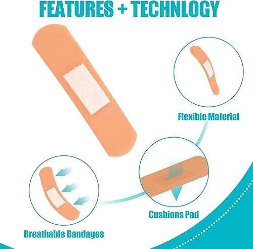 Miniatura 10 de Lounsweer 720 vendajes variados de estilos variados adhesivos de tela flexible transpirable en la punta de los dedos nudillos vendajes a granel