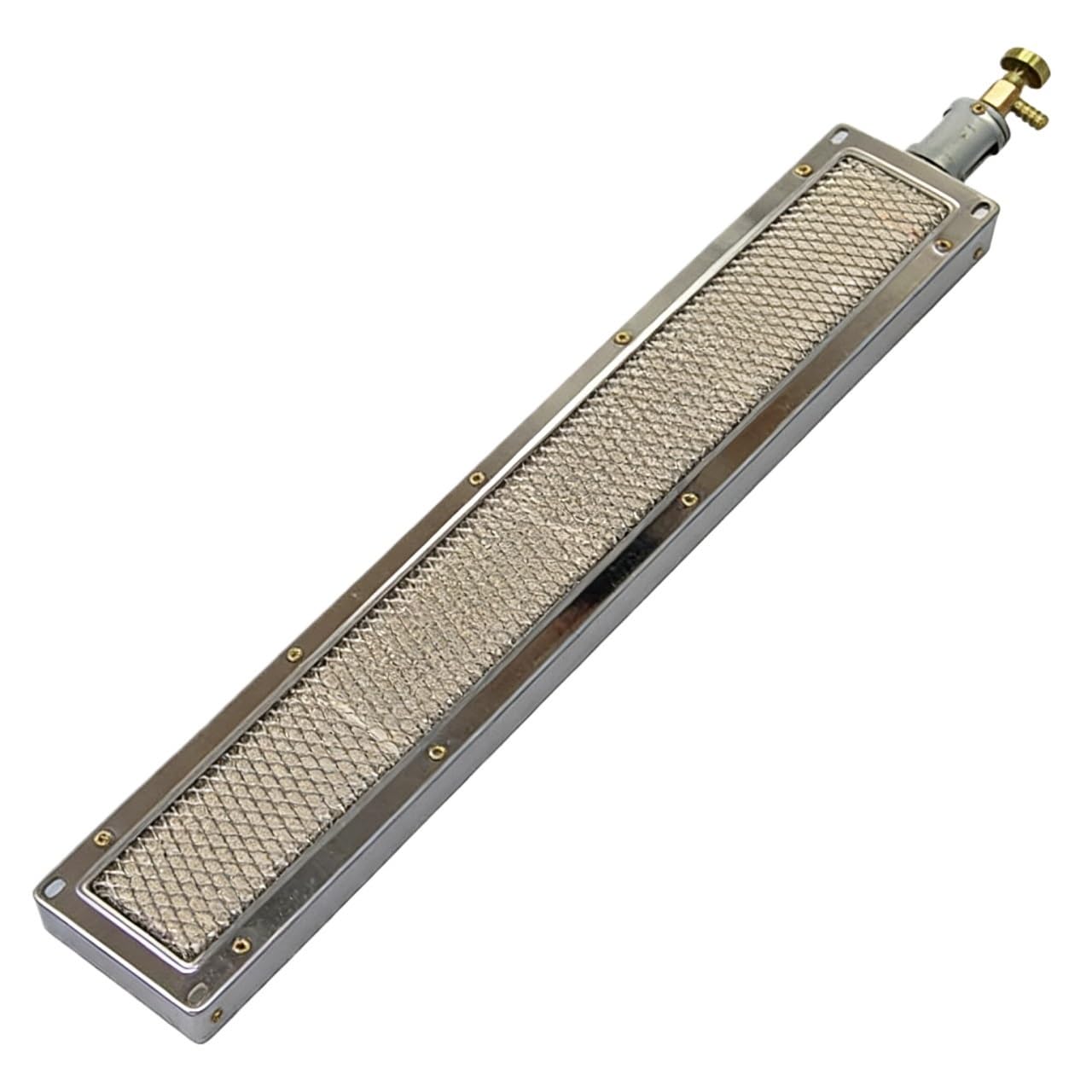 Przenośny grill gazowy do grilla, palnik ze stali nierdzewnej i aluminium z wymiennymi dyszami (31 x 20 cm) - idealny na kemping, tailgating i gotowanie na świeżym powietrzu