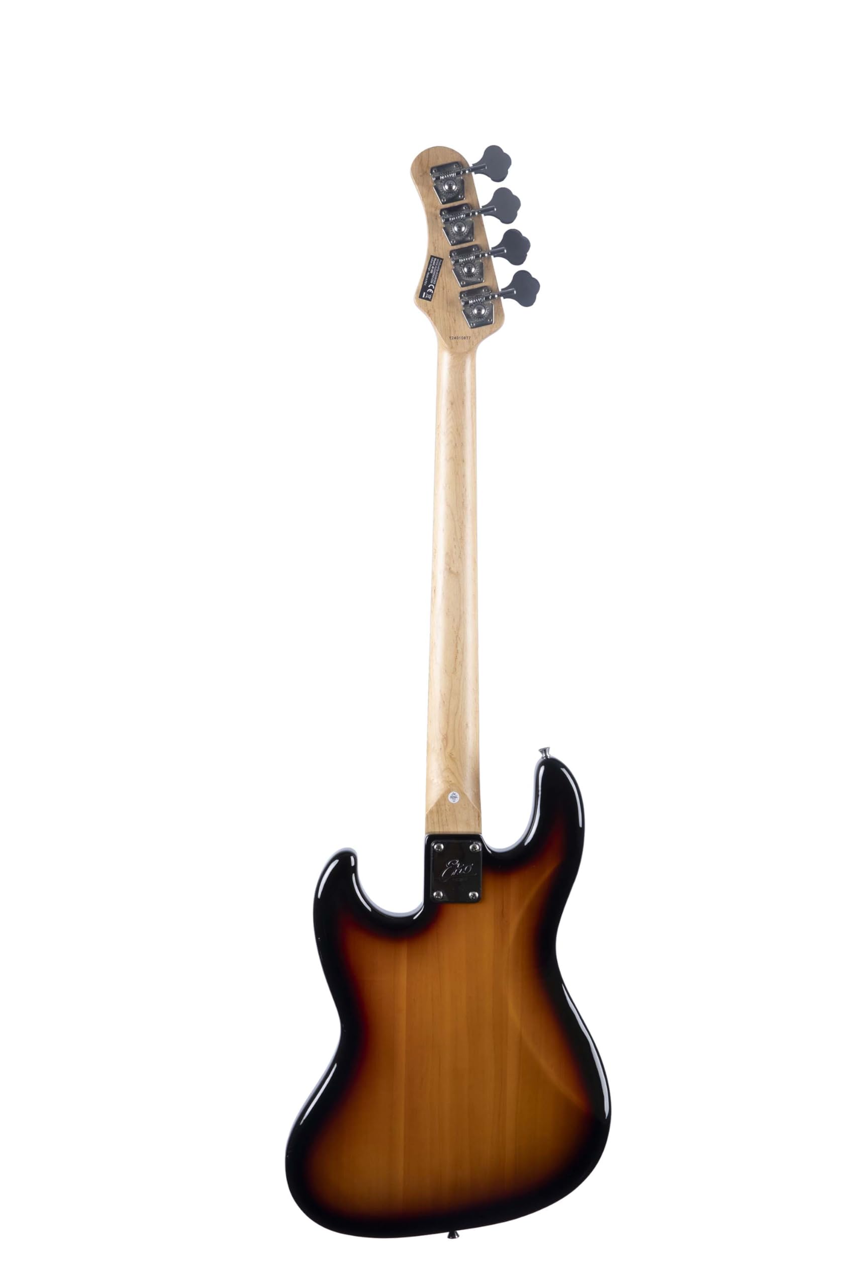 EKO GUITARS Basso Elettrico JB-100 4 Corde Short Scale Jazz Bass Sunburst