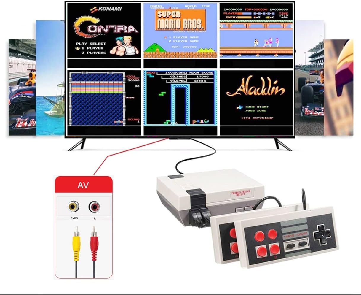 ZeroStory Retro Classic Game Console, Retro Game Console with Built-in 620 Games and 2 NES Controller for Christmas Birthday : Video Games