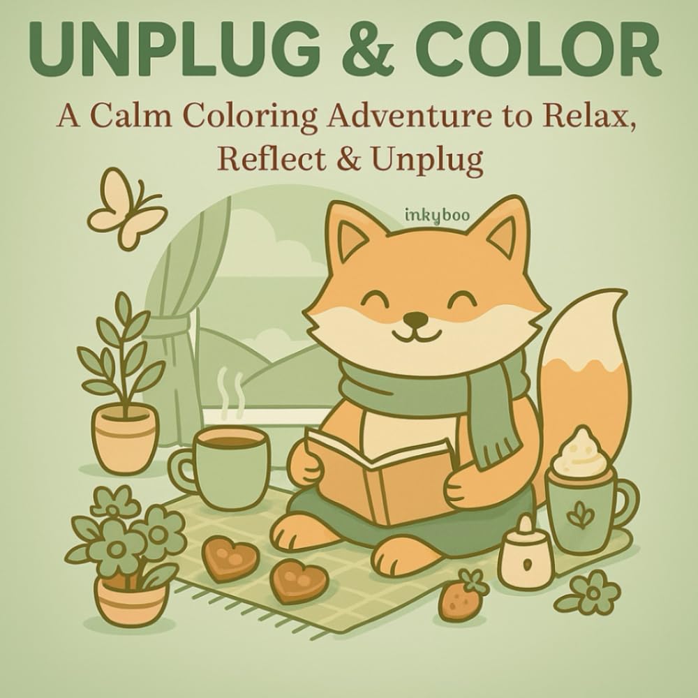 UNPLUG & COLOR: A CALM COLORING ADVENTURE TO RELAX, REFLECT & UNPLUG