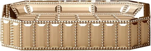 nu steel Bandeja decorativa de resina para tocadores de baño, encimeras, pedestales, fregadero de cocina, jabón de manos, barras pómez, esponjas,