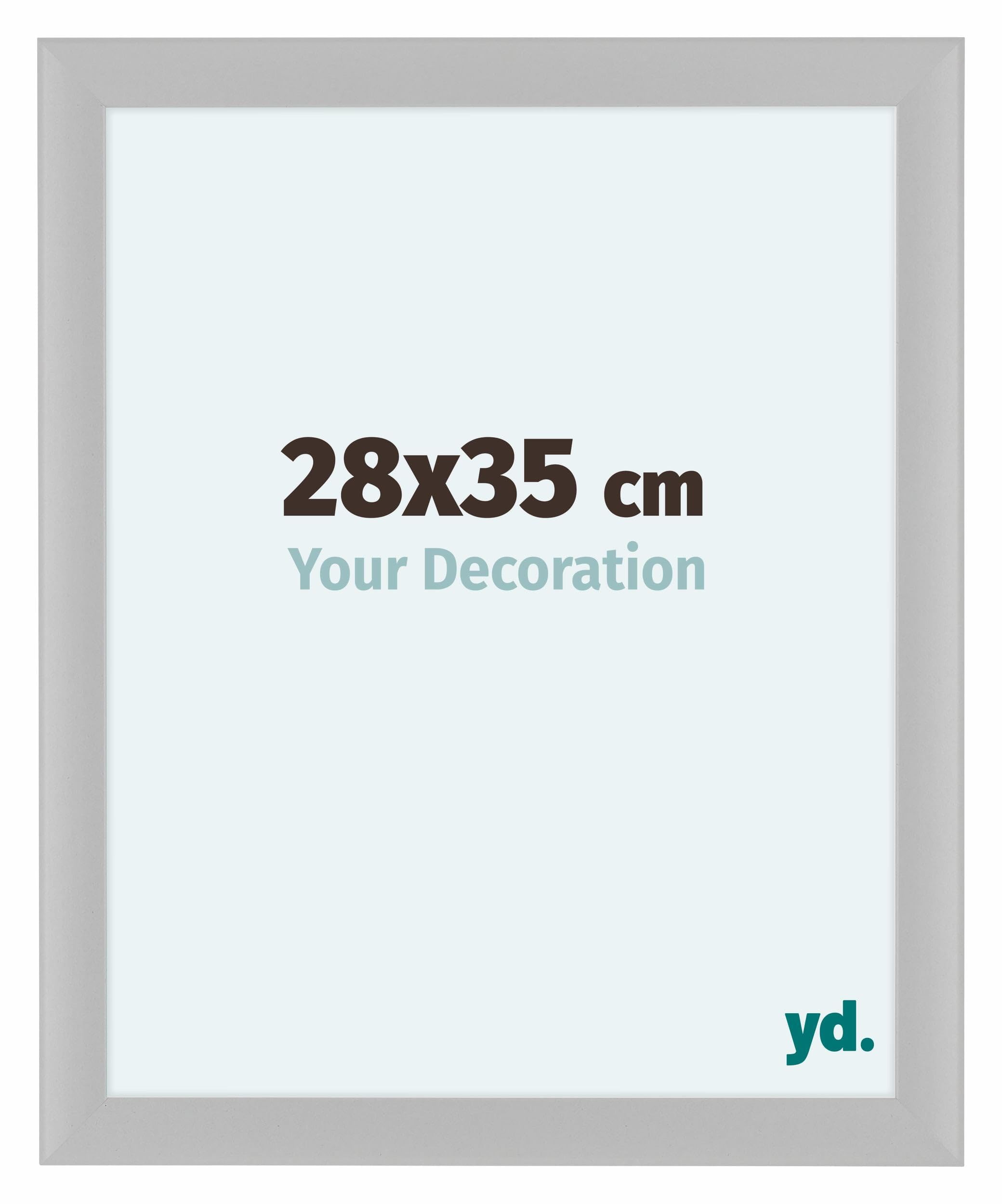 Your Decoration - Picture Frame 28x35 cm - White Matte - Decorative Wall Frame in MDF with Antireflection - Frame 28x35 - Como